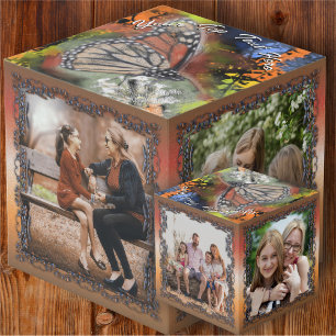 Cube Photo Papillon de famille PV02