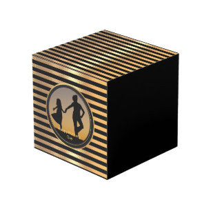 Cube Photo Parties scintillant dorée étincelante Gradient Bon