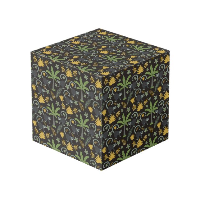 Cube Photo Paume de singe motif sans soudure (Angle devant)