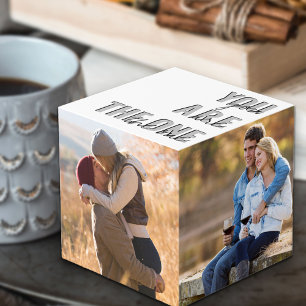 Cube Photo Personnalisé 4 photo Vous êtes l'unique photo roma