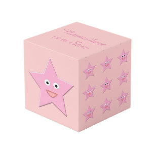 Cube Photo Personnalisé Pretty Rose Star