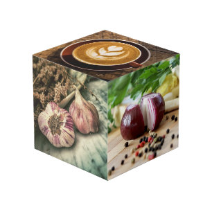 Cube photo personnalisée Foodie (ou VOS photos)