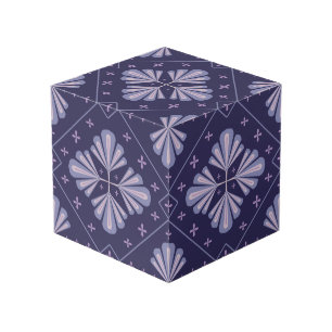 Cube Photo Pétales de fleurs géométriques motif répétitif abs