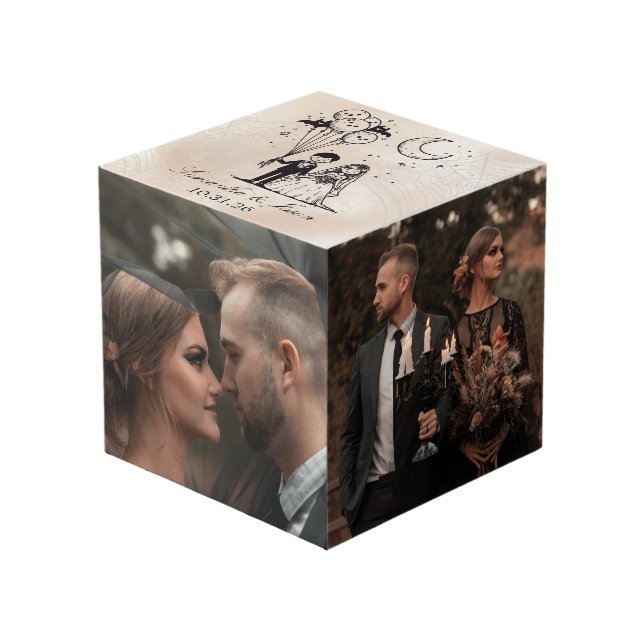 Cube Photo Petit Couple Effrayant (Angle devant)