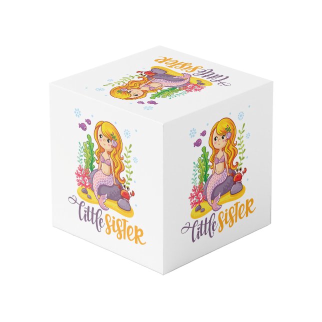 Cube Photo Petite Soeur 🧜‍♀️ Sirène (Angle arrière)