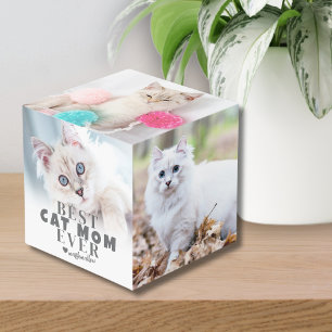 Cube Photo Photo de chat personnalisée pour maman de félin