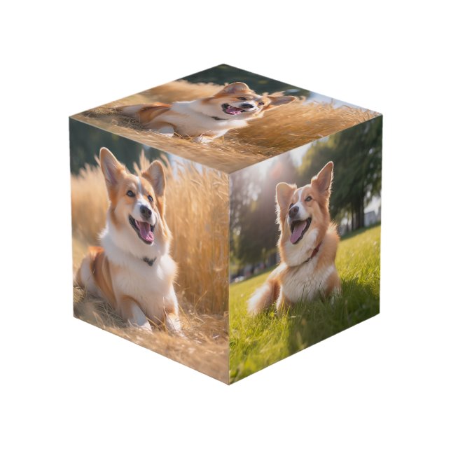 Cube Photo Photo personnalisée pour animaux (Angle devant)