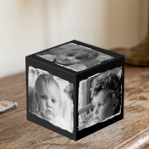 Cube Photo Photos de famille noir blanc 5 images
