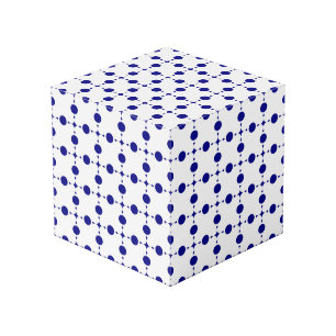 Cube Photo Points bleus marine, Motif à pois, Pois