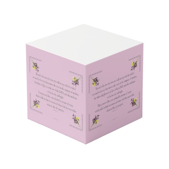 Cube Photo PSAUM 1:1-3 Botanic design, (Angle devant)