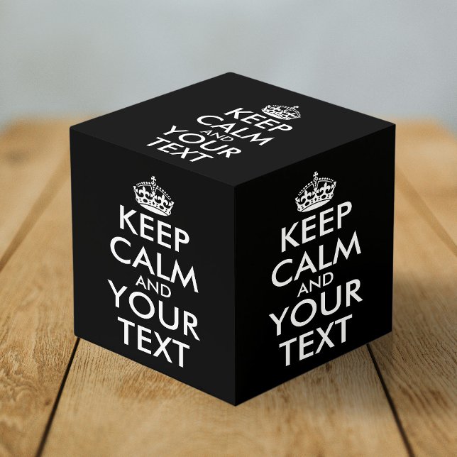 Cube Photo Restez calme et continuez - Créez votre propre (Créateur téléchargé)