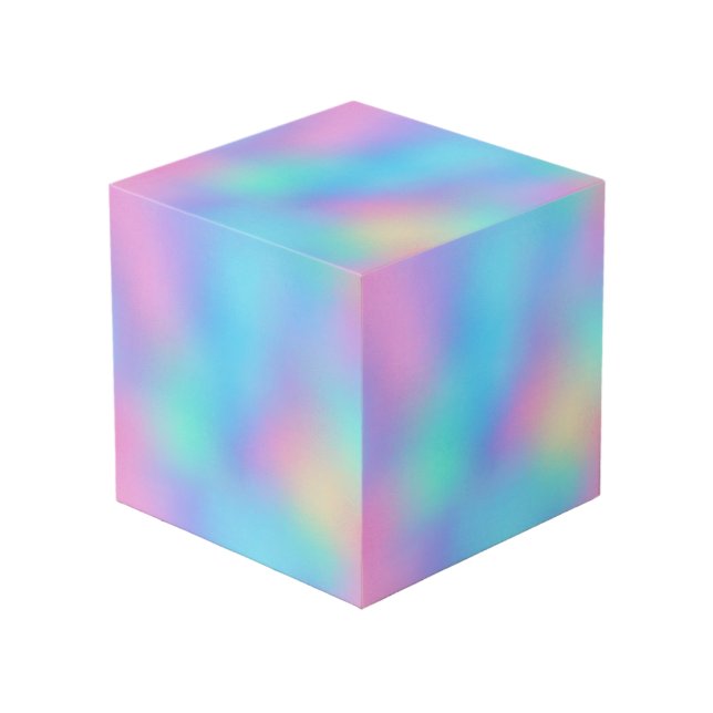 Cube Photo Rêve Pastel Holographique (Angle devant)