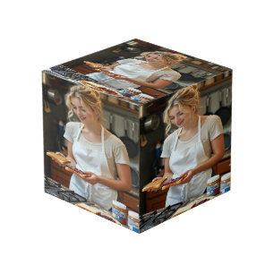 Cube Photo Sandwich beurre de cacahuète et gelée personnalisé