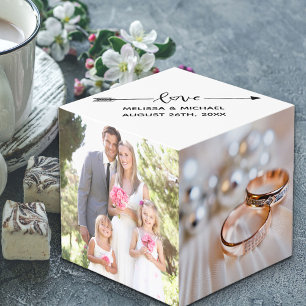 Cube Photo Script d'amour avec noms personnalisés et photos d