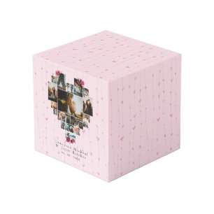 Cube Photo Simple 18 Photo en forme de coeur Collage couples 