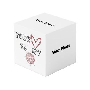 Cube Photo Ton coeur est mon boussole