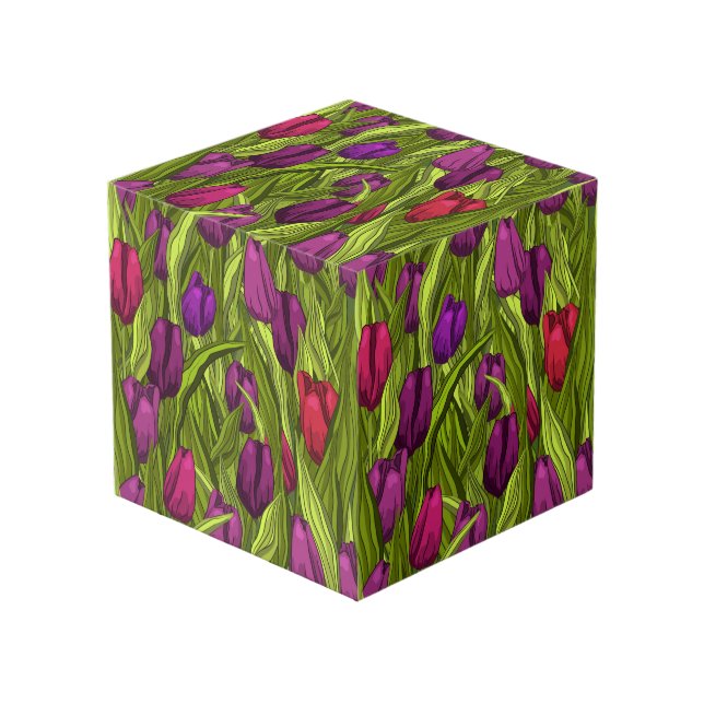 Cube Photo Tulipes (Angle devant)