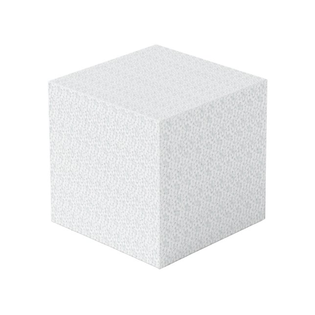 Cube Photo Une surface entièrement blanche et sans fonctionna (Angle devant)
