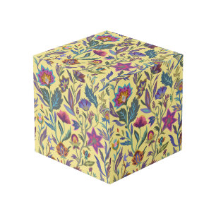 Cube Photo Vintage Floral Ornamental Motif de style victorien