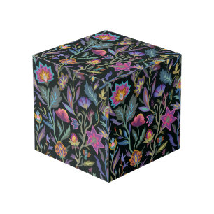 Cube Photo Vintage Floral Ornamental Motif de style victorien