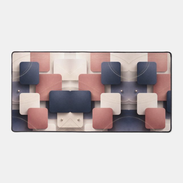 Cubes aux bords doux avec des accents métalliques  (Recto)