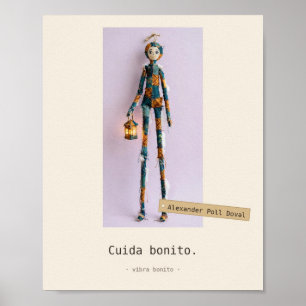 Cuida bonito — Jouets de Tissu Affiche