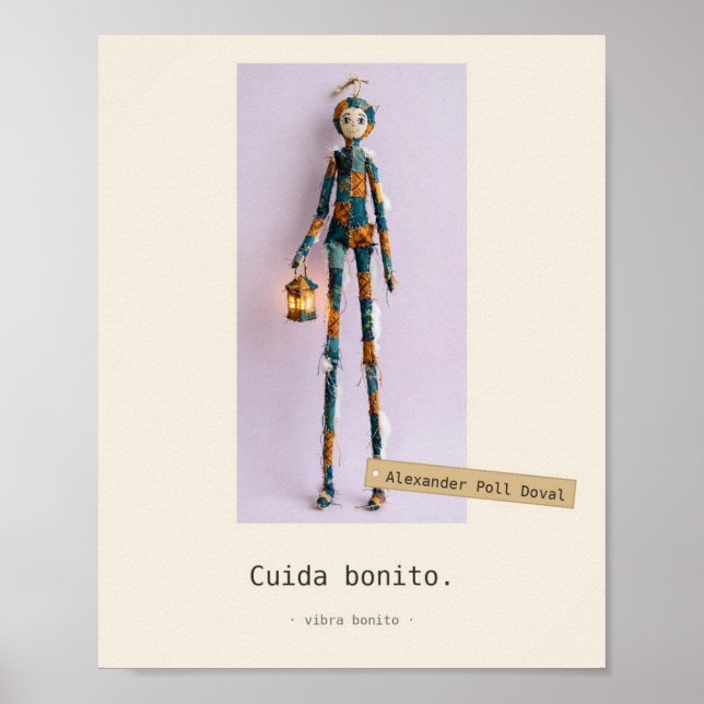 Cuida bonito — Jouets de Tissu Affiche (Devant)