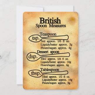 Cuillère à soupe conversion cuisson mesures britan