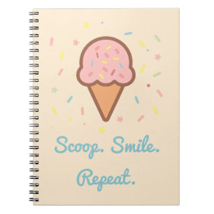 Cuillère, Sourire, Répéter – Cahier de glaçons ave