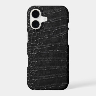 cuir d'alligator noir