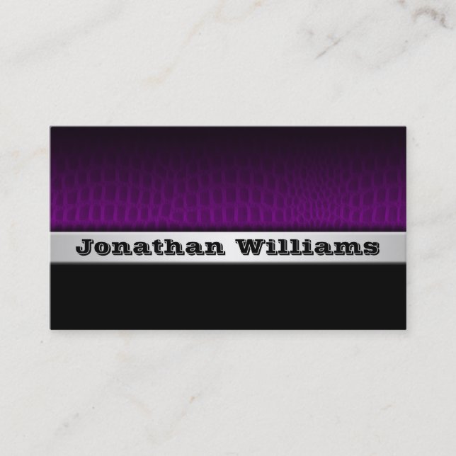 Cuir Exotique Cartes de visite professionnels mode (Devant)