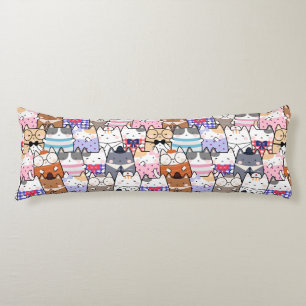 Cuire sans couture motif chats coussin corps