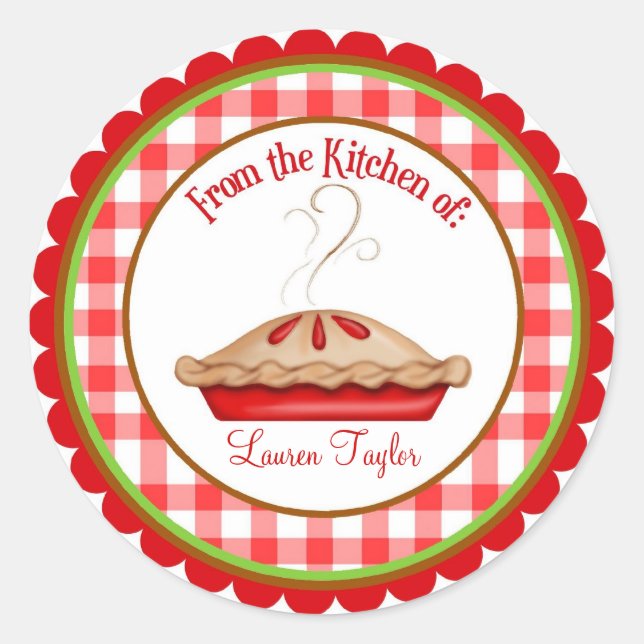 Cuisine à tarte chaude Stickers cuisine (Devant)