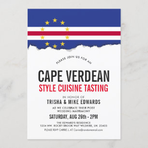 Cuisine à thème cap-verdienne Invitation du drape