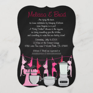 Cuisine amusante Lingerie nuptiale Invitation