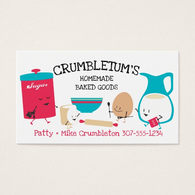 Cuisine beurre sucre oeufs boulangerie carte de vi (Devant)