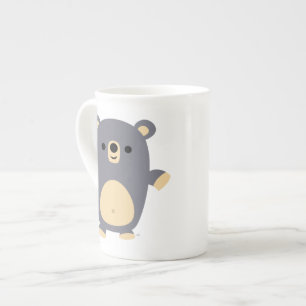 Cuisine Big Blue Cartoon Ours Bone Chine Mug