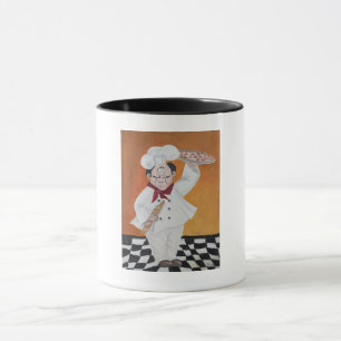 Cuisine café tasse graisse petit chef design