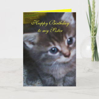 CUISINE, CARTE D'ANNIVERSAIRE DE SOEUR