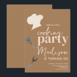 Cuisine Chefs Anniversaire Fête Invitation<br><div class="desc">Cuisine Invitations à thème</div>