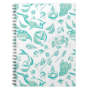 Cuisine chinoise moderne Dessin d'encre Carnet spi