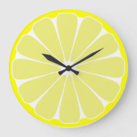 Cuisine Citron Fruit Mur Horloge Cadeau