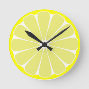 Cuisine Citron Fruit Mur Horloge Cadeau