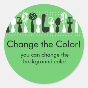 cuisine couleur personnalisée ustensiles étiquette