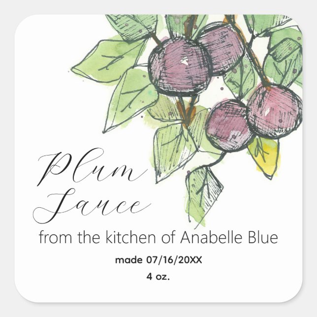 Cuisine Cuisine Fruit Canning Jar Étiquette (Devant)