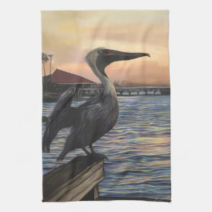 Cuisine De Coucher De Soleil Pélican / Serviettes