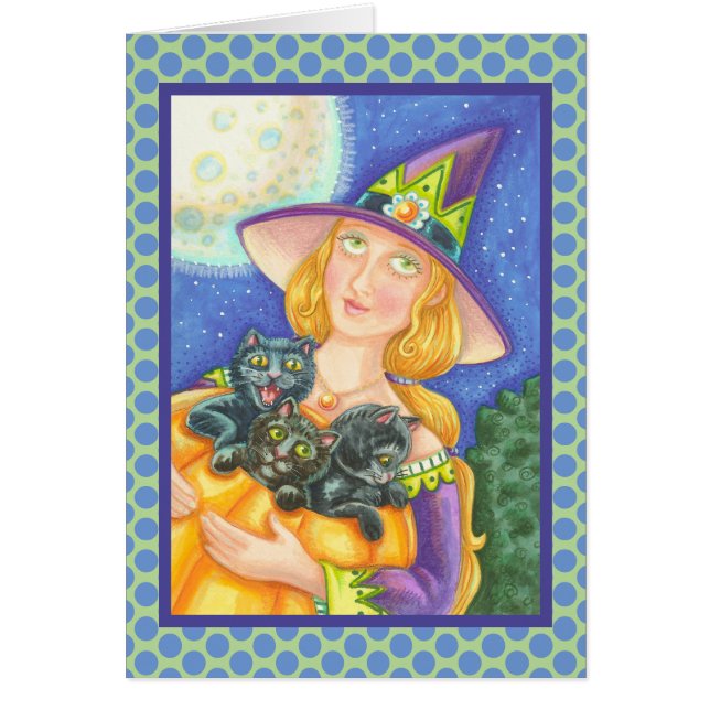 CUISINE EN CHAT NOIR & VERSE DE CARTE DE SALUT DE  (Devant)