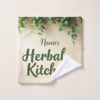 Cuisine en Herbe Rustique Serviette personnalisée