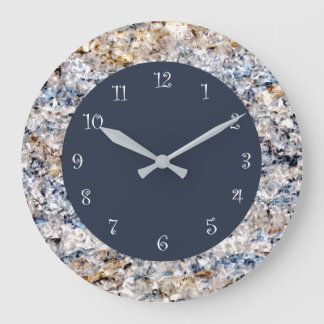 Cuisine en pierre de marbre bleu Horloge