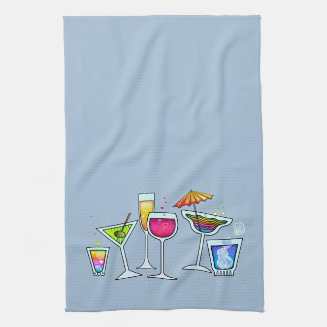 CUISINE EN VERRE DE COCKTAIL - BAIN - SERVIETTE DE (Vertical)